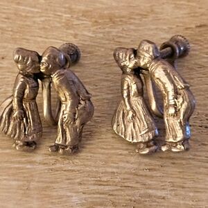 Vintage sterling screw backs